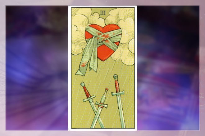 сочетания карт с тройкой мечей