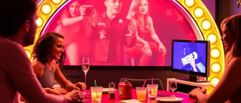 Вечеринка в стиле телевизионного шоу: представьте сцену и хватайте микрофон