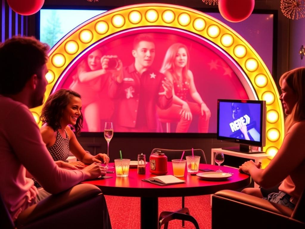 Вечеринка в стиле телевизионного шоу: представьте сцену и хватайте микрофон